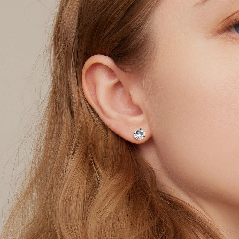 Golden Aura CZ Studs