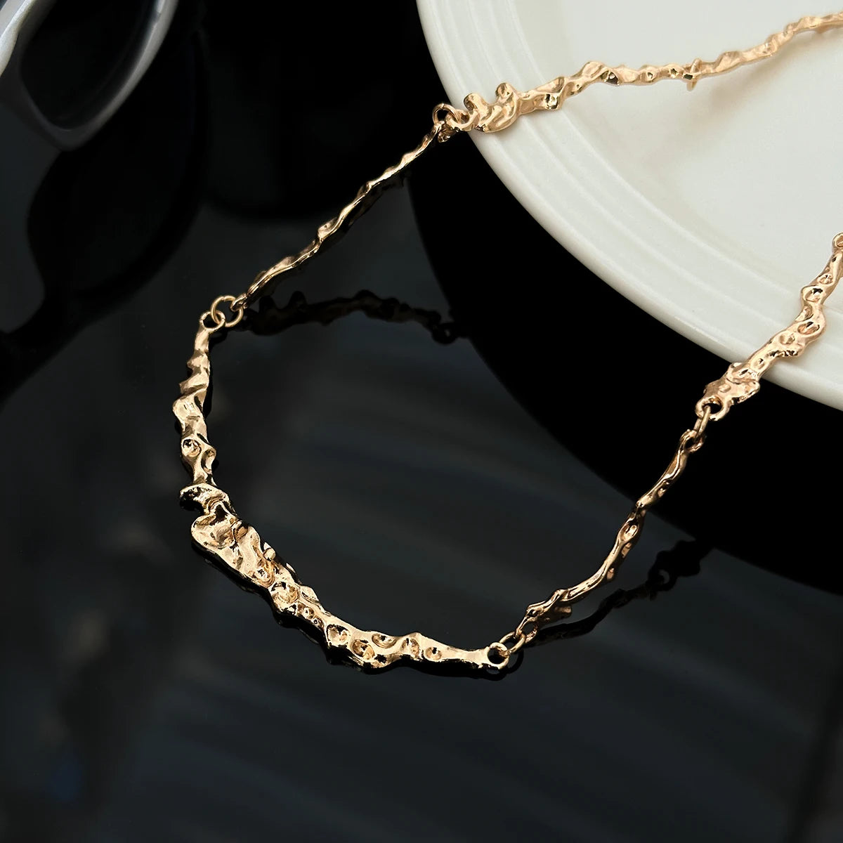 Victoria Polished Bone Chain Necklace