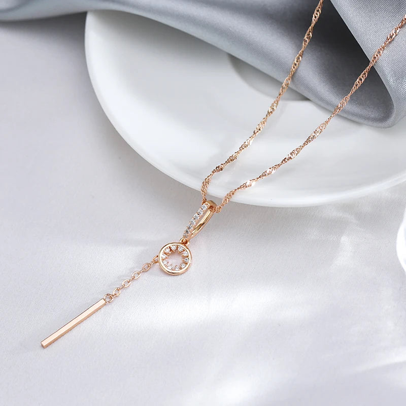 Eva Hollow Design Natural Zircon Tassel