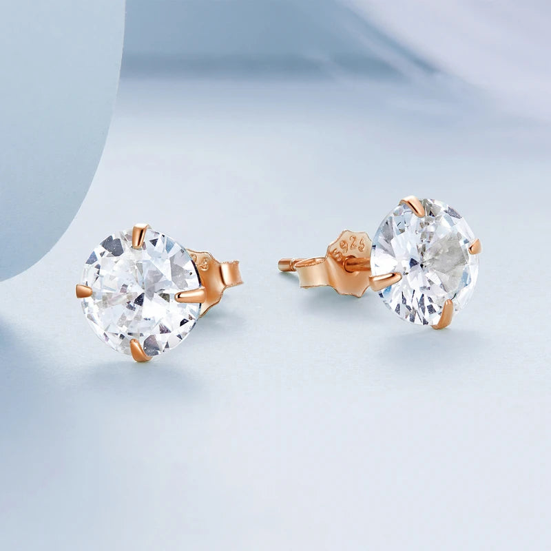 Golden Aura CZ Studs