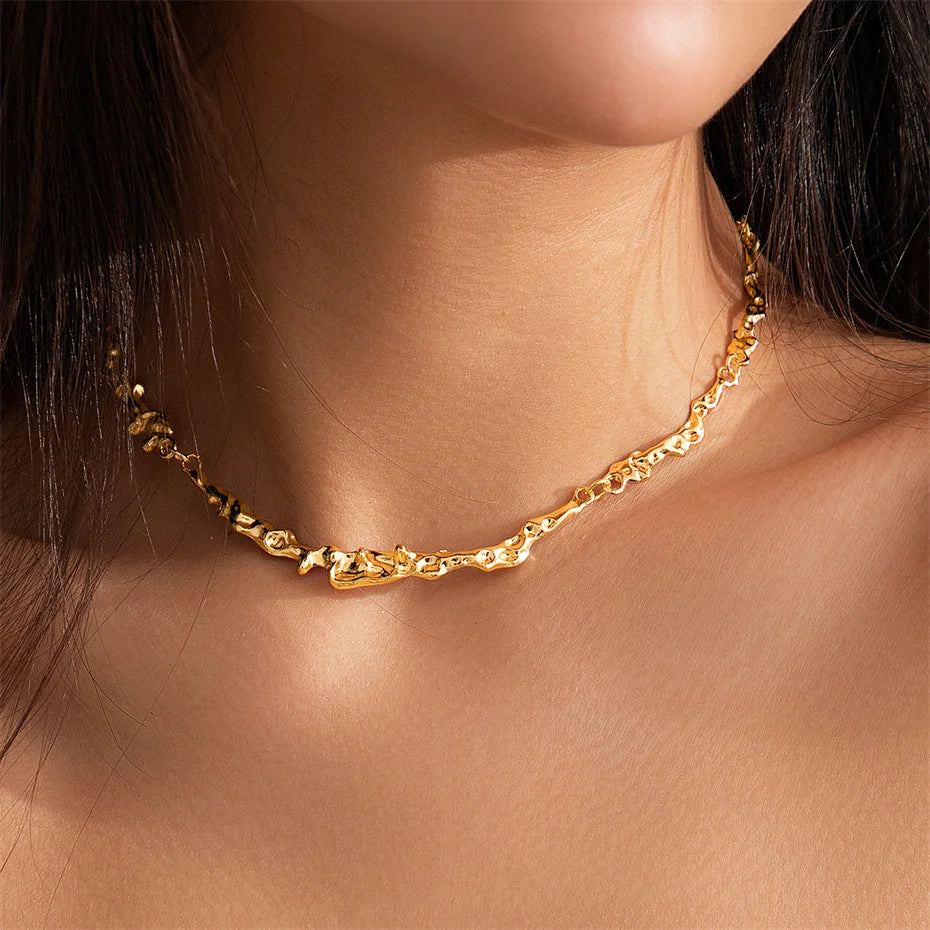 Victoria Polished Bone Chain Necklace