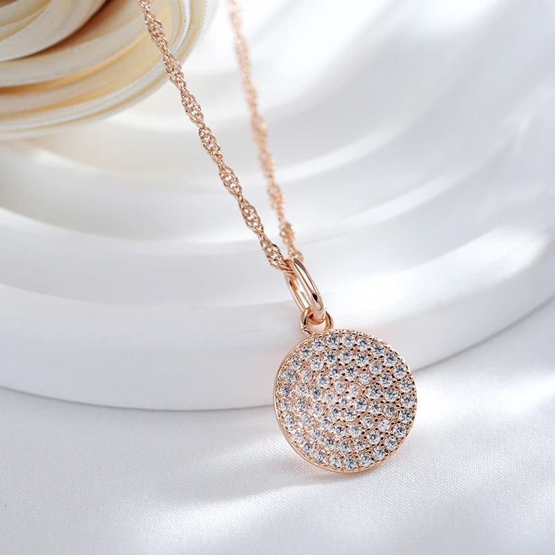 Isabella Full White Zircon Pendant