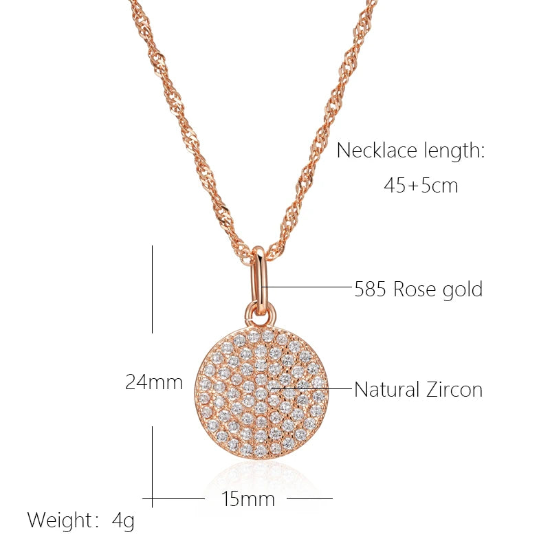 Isabella Full White Zircon Pendant