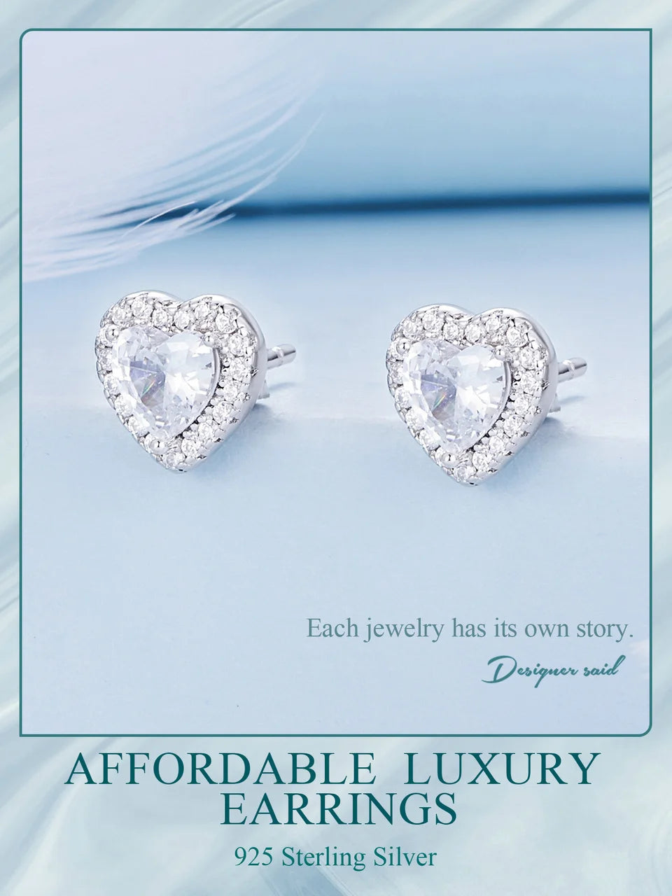 Platina Halo Studs