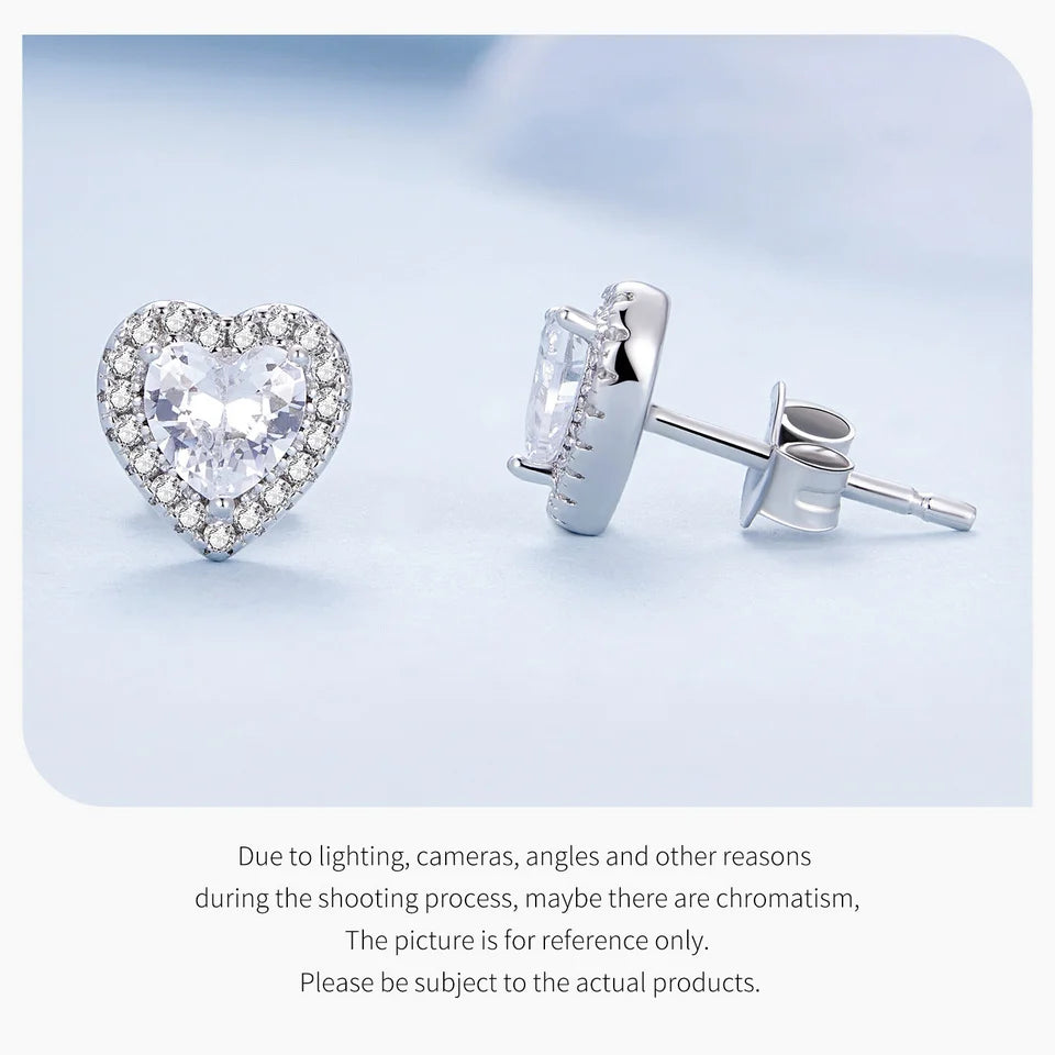 Platina Halo Studs
