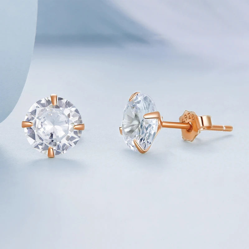 Golden Aura CZ Studs