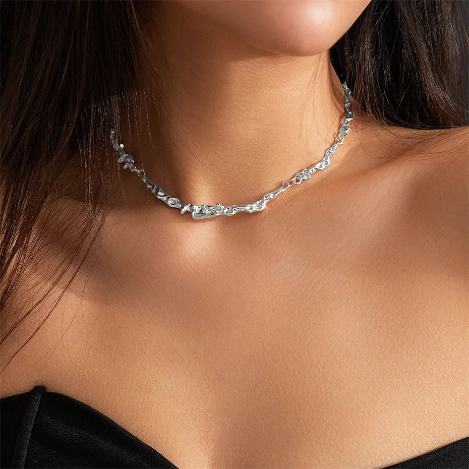 Victoria Polished Bone Chain Necklace