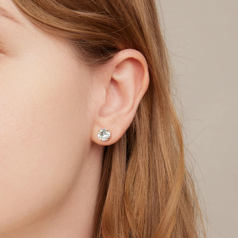 Golden Aura CZ Studs