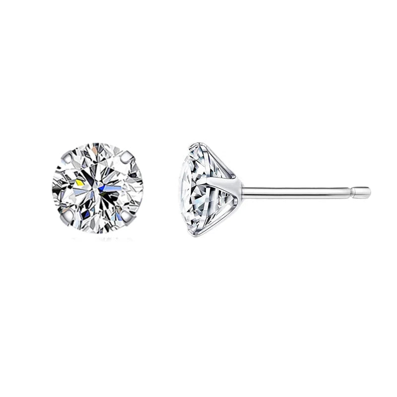 Golden Aura CZ Studs