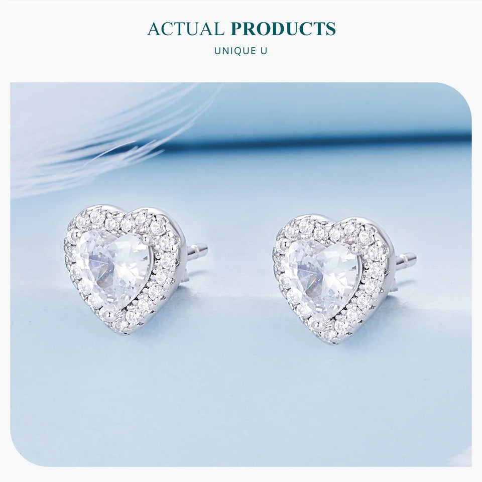 Platina Halo Studs