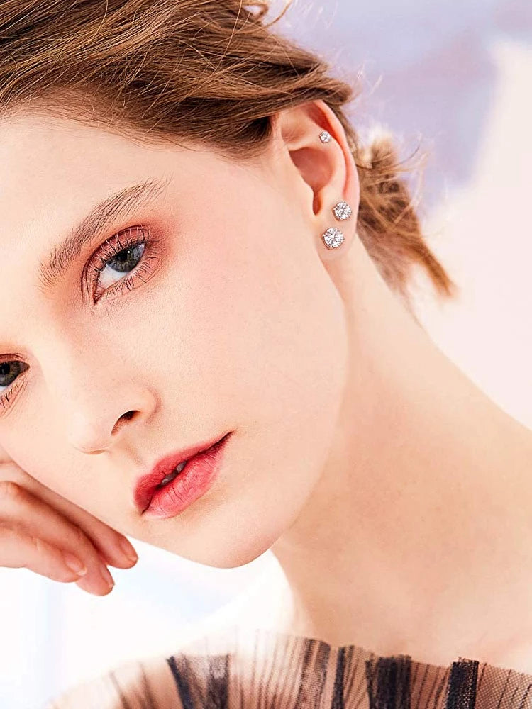 Golden Aura CZ Studs