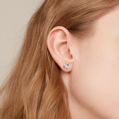 Golden Aura CZ Studs