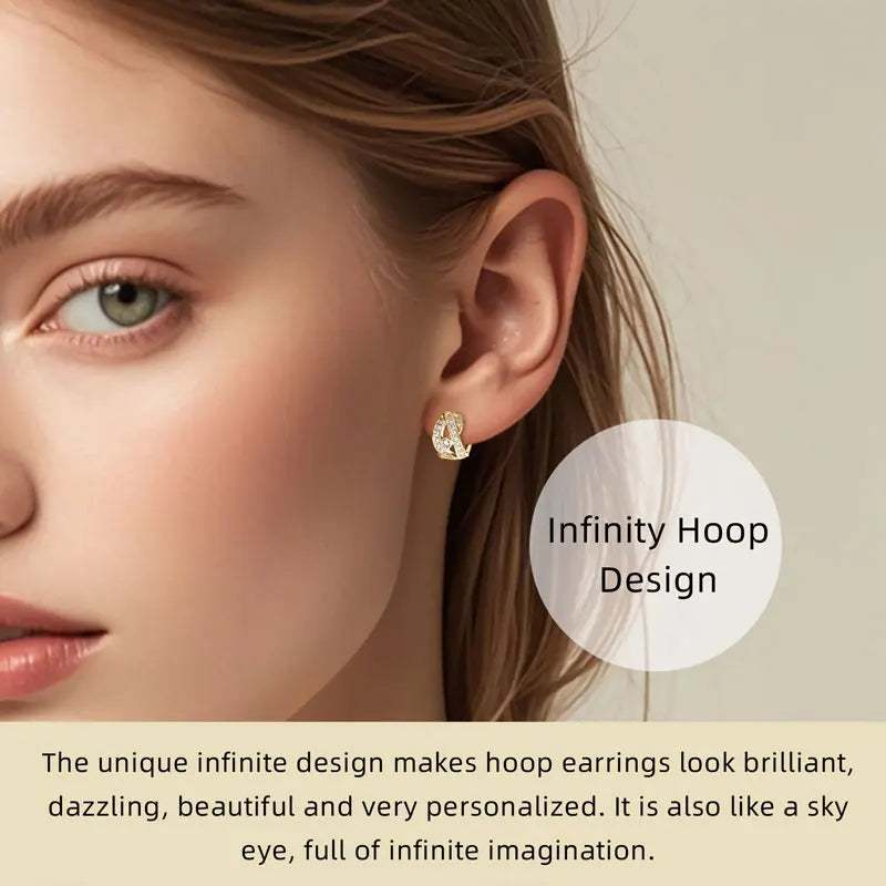 Crown Aura Huggie Hoops